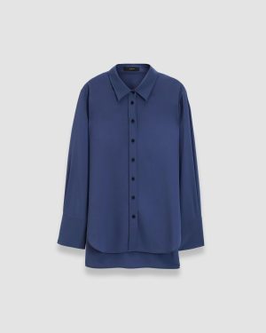 Joe Silk Crepe de Chine Blouse - 34