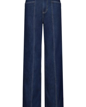 Johanna Ortiz - A Navegar Stretch High-Rise Straight-Leg Jeans - Blue - US 2 - Moda Operandi