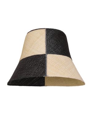 Johanna Ortiz - Heaven And Earth Toquilla Straw Bucket Hat - Black/white - L - Moda Operandi