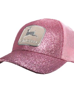 John Deere Pink Glitter Historic Tm Cap-Pink-One Size