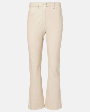 Joseph Duke leather cropped slim pants