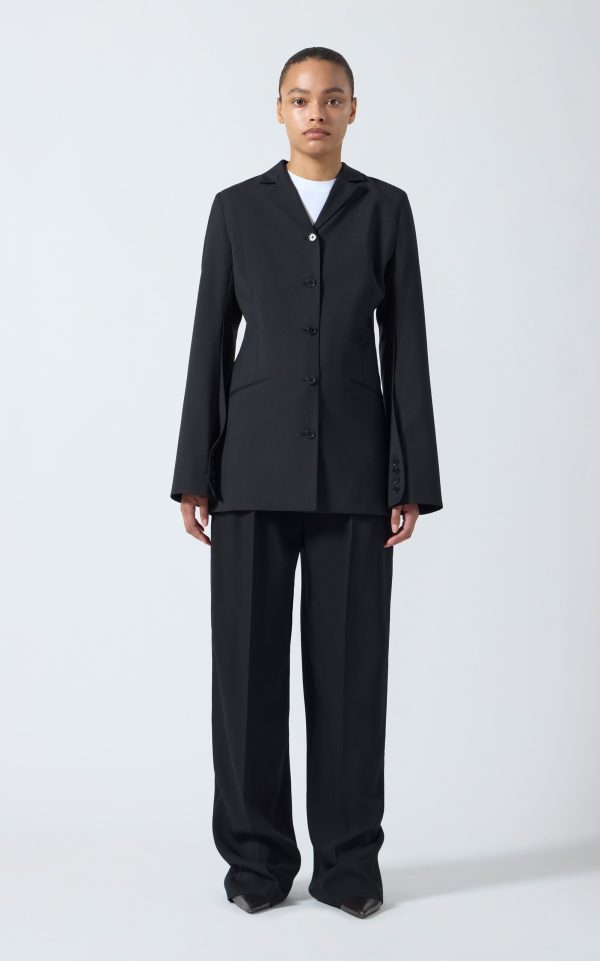KALLMEYER - Benny Longline Wool Blazer - Black - US 0 - Only At Moda Operandi