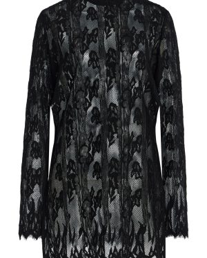 Kamperett - Isabella Wool-Cotton Lace Tunic Top - Black - XL - Moda Operandi