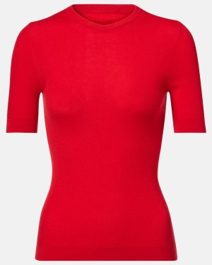Khaite Celina ribbed-knit wool-blend top