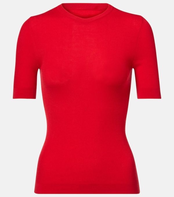 Khaite Celina ribbed-knit wool-blend top