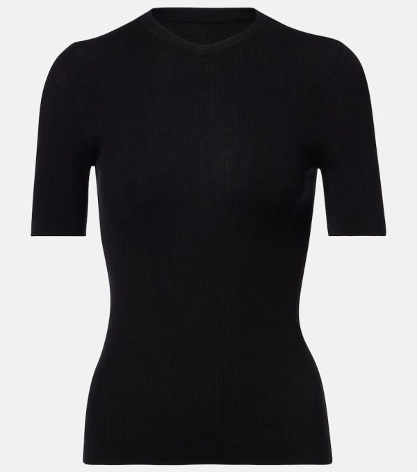 Khaite Celina ribbed-knit wool-blend top
