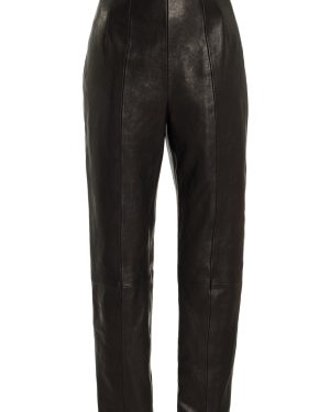 Khaite - Lenn High-Rise Leather Pants - Black - US 6 - Moda Operandi