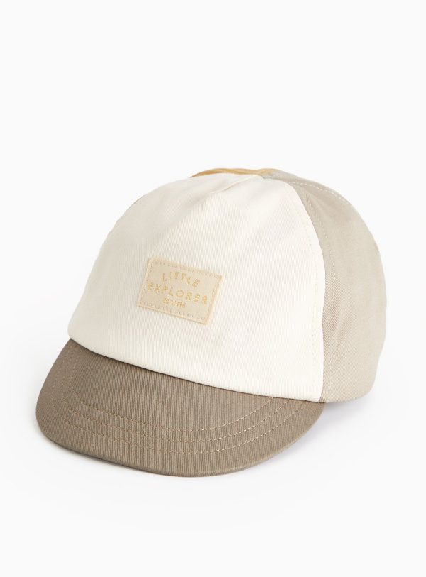 Khaki Khaki Green Colour Block Cap (1-2 Years) - Tu by Sainsbury's