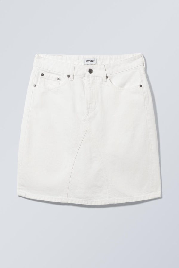 Knee Length Denim Skirt