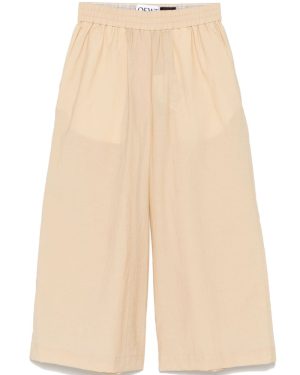 LOEWE PAULA'S IBIZA Cotton Blend Cropped Trousers