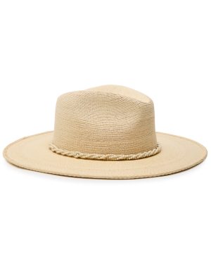 Lack OF Color Paradise Embellished Straw Fedora - Cream - 57 (57cm / M)