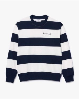 Lacoste French Made Oversized Sweatshirt - Cream