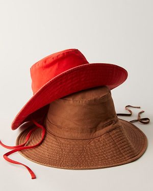 Lake Washed Bucket Hat by RAHI at Free People in Toffee