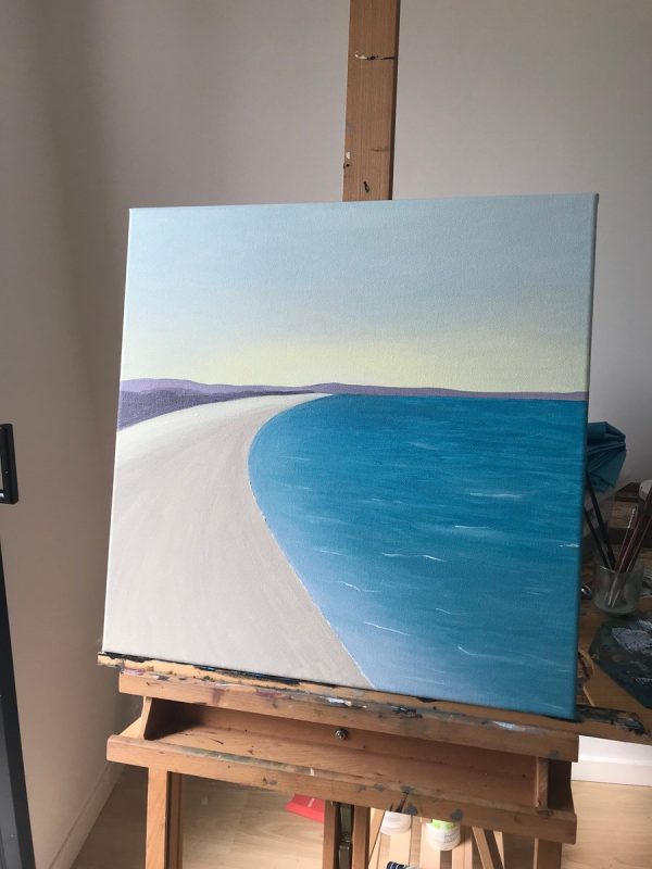 Landscape Oil Painting By Cadiou Frederic, 55 X 55Cm, Twilight At Cap Coz, Original Artwork For Sale On Artfinder