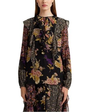 Lauren by Ralph Lauren Rilynn Blouse - Black