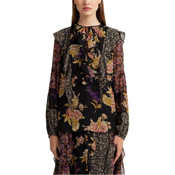 Lauren by Ralph Lauren Rilynn Blouse - Black
