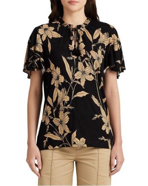 Lauren by Ralph Lauren Yohannis Blouse - Black