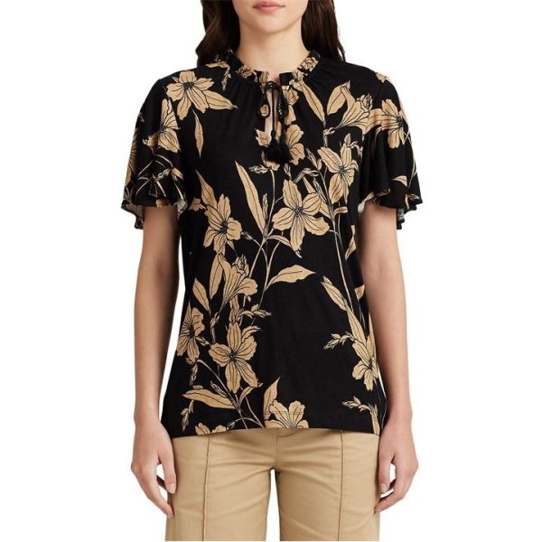 Lauren by Ralph Lauren Yohannis Blouse - Black