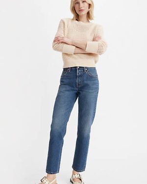 Levi's 501 Original Lightweight Cropped Jeans - Women's - 25X26 - Blue