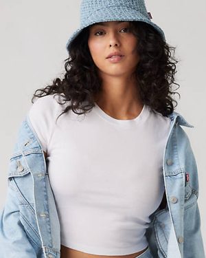 Levi's Denim Bucket Hat - Women's - L - Blue