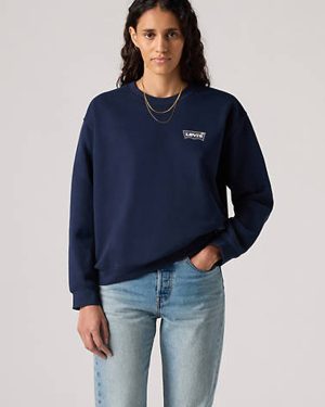 Levi's Graphic Everyday Crewneck Sweatshirt - Women's - L - Blue
