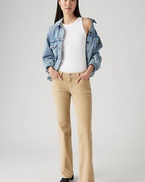 Levi's Superlow Bootcut Corduroy Pants - Women's - 27X30 - Beige / Safari