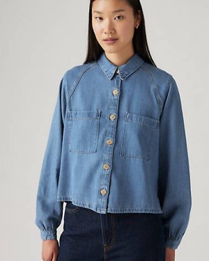Levi's Tyla Lightweight Shirt - Women's - L - Blue