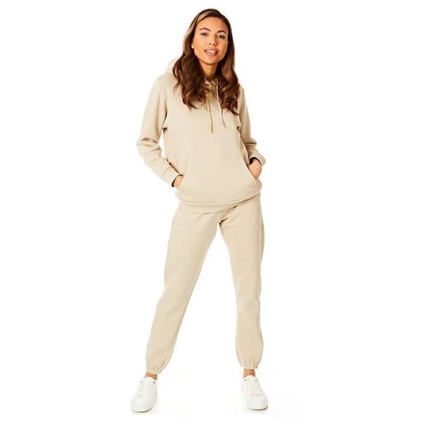 Light and Shade Cuffed Joggers Ladies - Brown