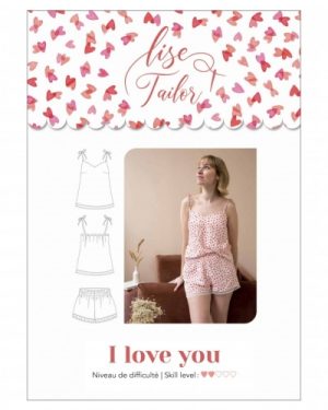 Lise Tailor Paper Sewing Pattern I Love You Camisole Set