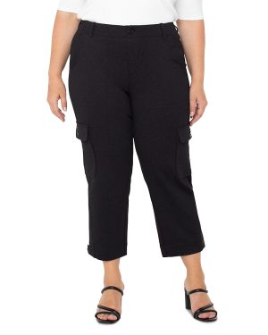Liverpool Los Angeles Plus Cropped Cargo Pants