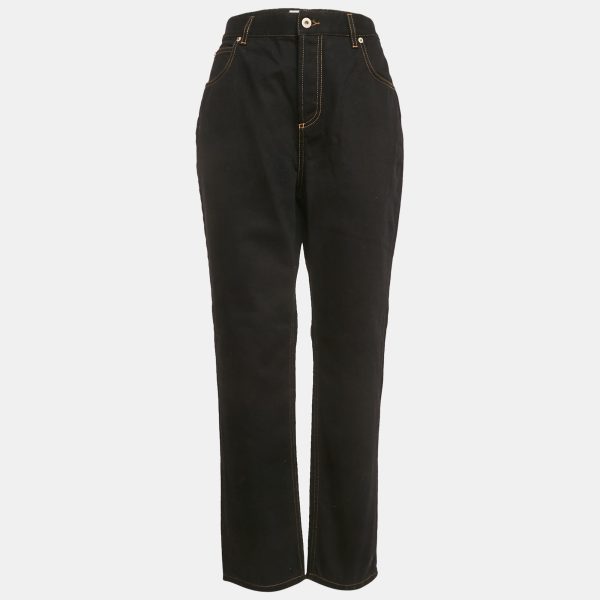 Loewe Black Denim High Rise Anagram Pocket Detail Jeans L Waist 30"