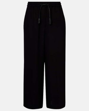 Loewe Cropped cady wide-leg pants