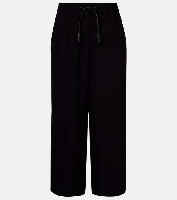 Loewe Cropped cady wide-leg pants