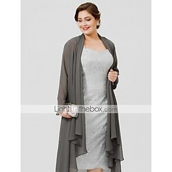 Long Sleeve Coats / Jackets Chiffon Wedding / Party / Evening Women's Wrap With Draping / Solid