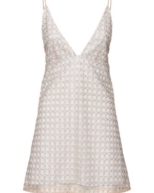 Lorina Beaded A-line Mini Dress