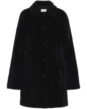 Loulou de Saison - Beatris Shearling Coat - Black - L - Moda Operandi