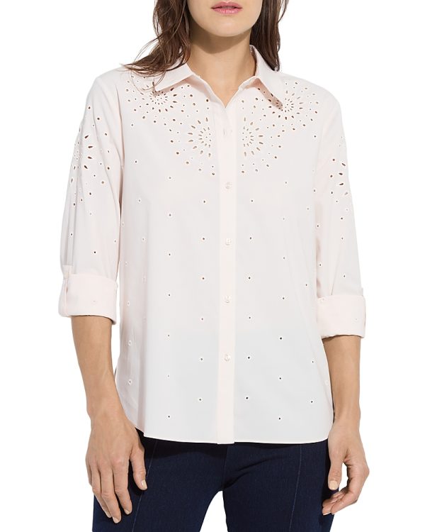Lysse Zelie Eyelet Embroidered Shirt
