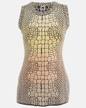 M Missoni Multicolor Ombre Jacquard Knit Sleeveless Top M