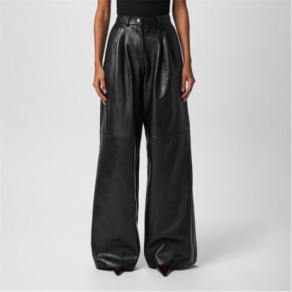 MAGDA BUTRYM Leather Trousers - Black