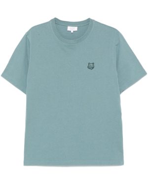 MAISON KITSUNE PARIS PATCH COMFORT TEE SHIRT Size: XL, colour: BLUE
