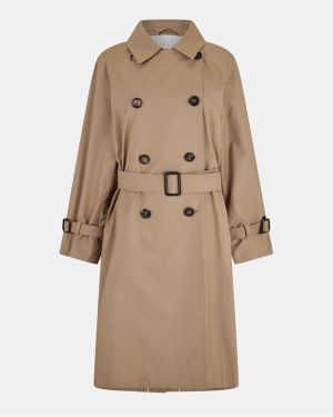 MAX MARA Camel Trench Raincoat - Brown