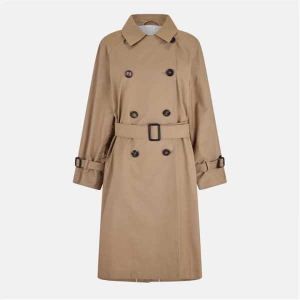 MAX MARA Camel Trench Raincoat - Brown