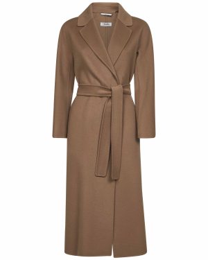 MAX MARA S | Camel double broadcloth ESTURIA robe coat | Women | 34