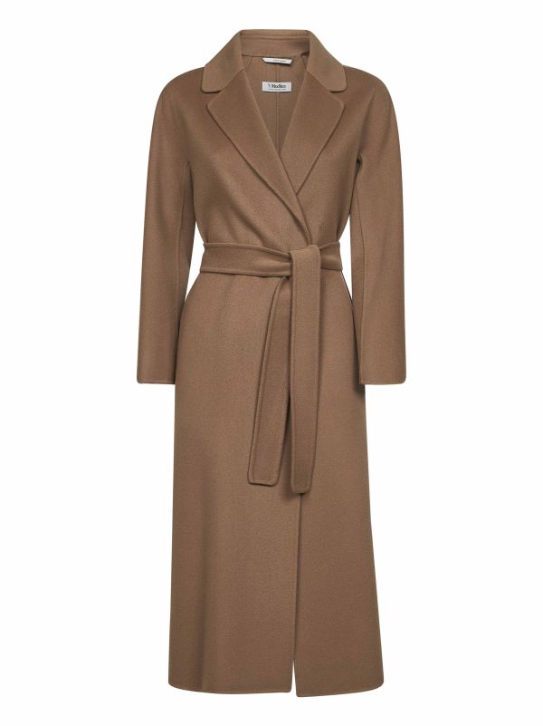 MAX MARA S | Camel double broadcloth ESTURIA robe coat | Women | 34