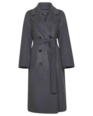 MAX MARA S | Grey double wool PAUL double-breasted coat | Women | 34