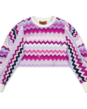 MISSONI Zag Cropped Sweatshirt Infants - Multi