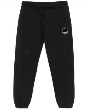 MONCLER ARCHIVE LOGO JERSEY JOGGERS Size: XL, colour: BLACK