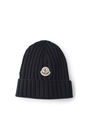 MONCLER ENFANT BABY FOLD HAT Size: XS, colour: NAVY