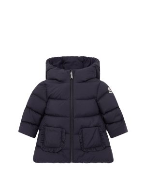 MONCLER ENFANT BABY MOLAN LONG COAT Size: 3Y, colour: NAVY