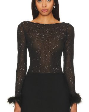MORE TO COME Fallon Bodysuit in Black. Size S, XS.